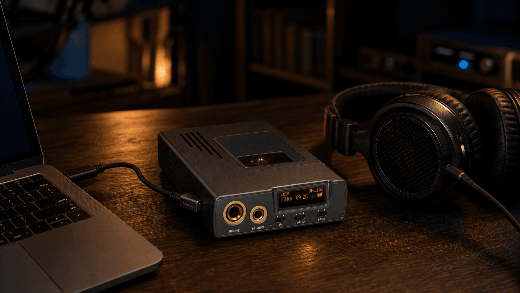 Balanced Portable Tube DAC & Headphone Amplifier.