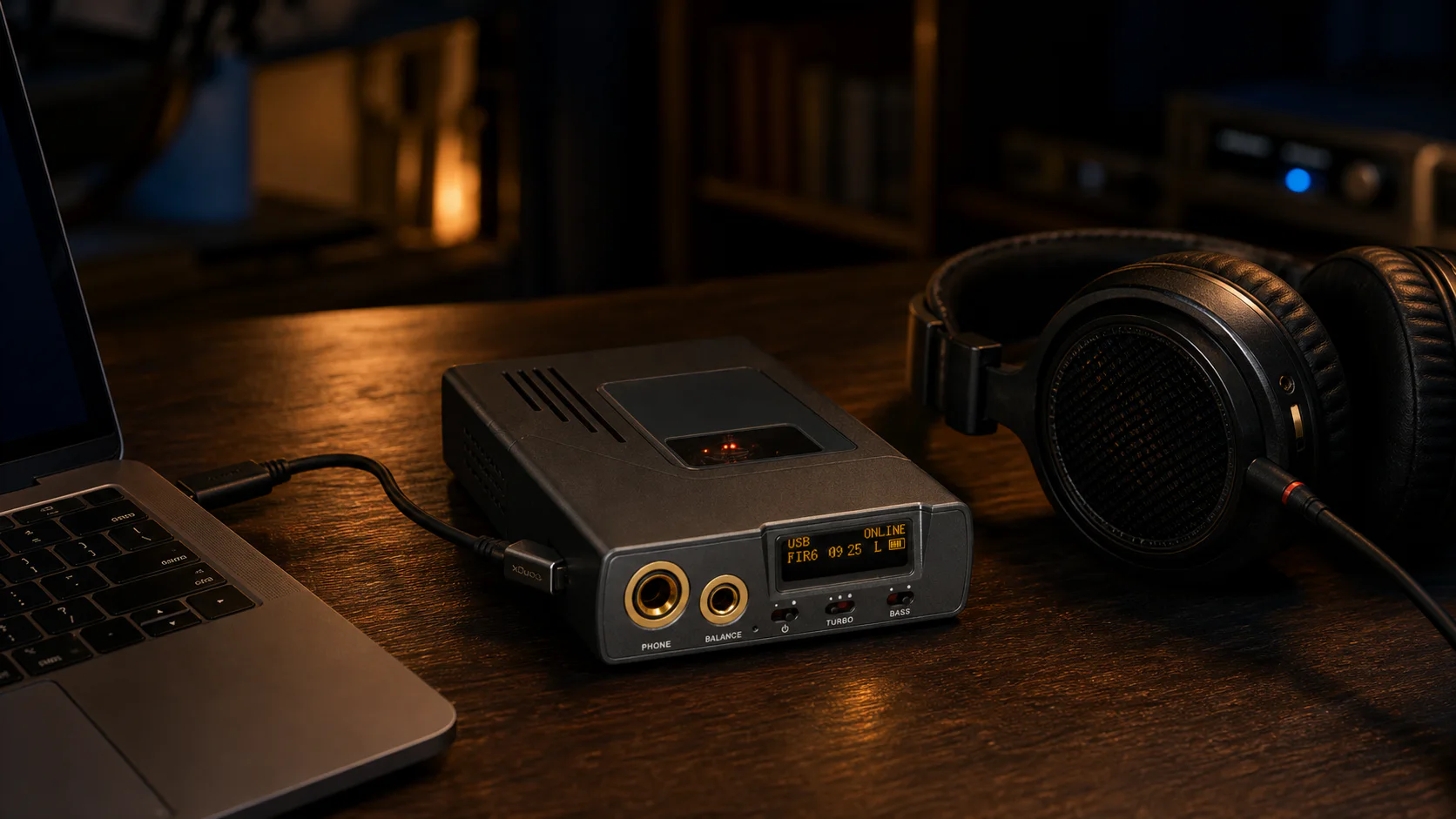 Balanced Portable Tube DAC & Headphone Amplifier.